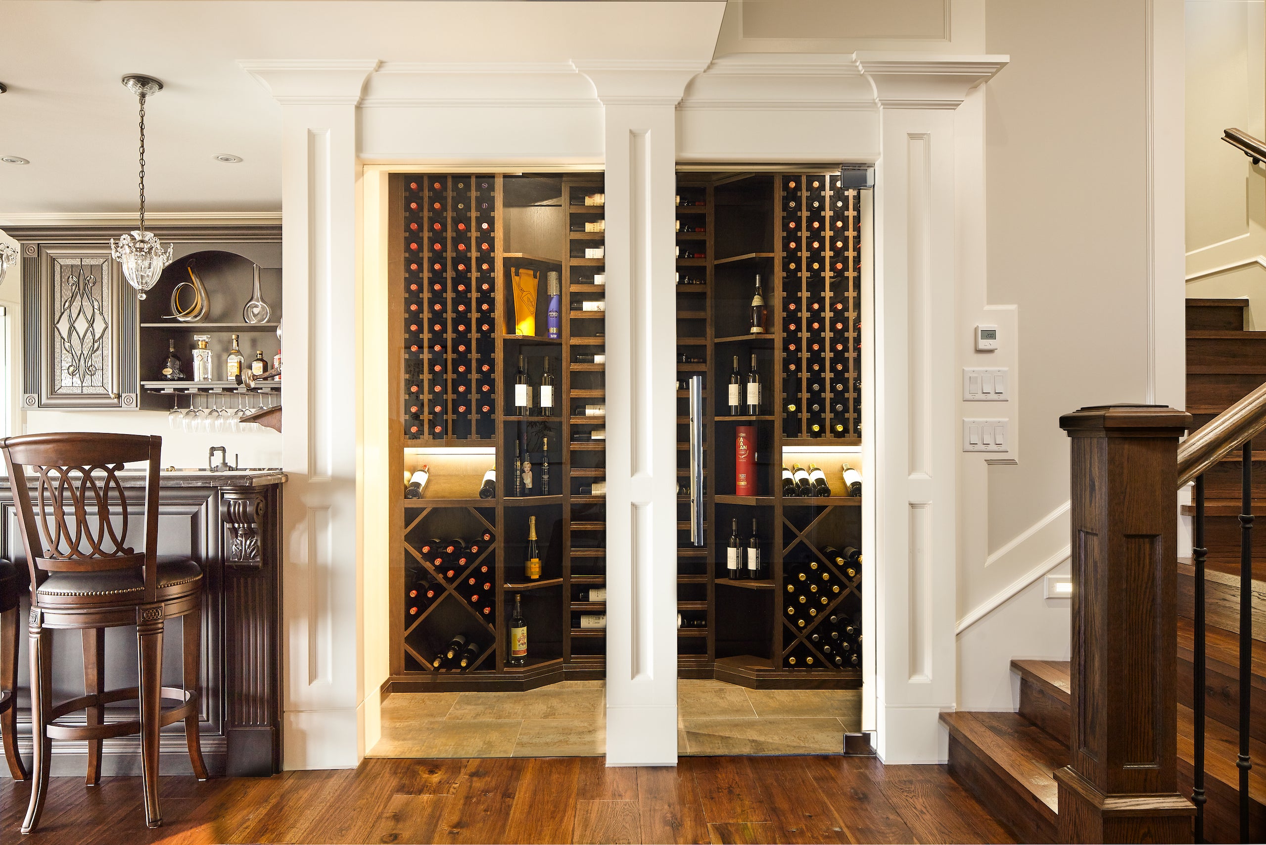 38. Custom Millwork Wine Cellar in West Vancouver Blue Grouse Wine