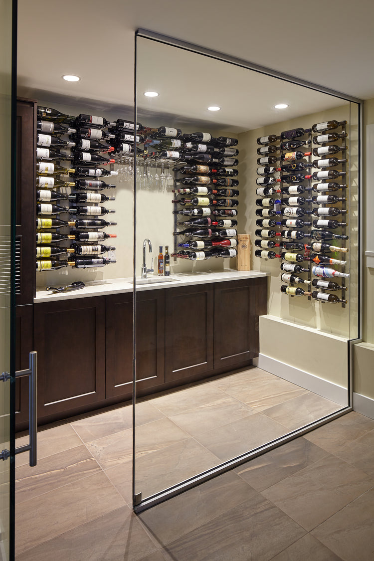 35. Cellar with Custom Cabinetry, Sink, Faucet and Vintage...
