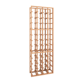 Vintage Keeper 4 Column tall Redwood Wine Rack modern label forward wood wine racking