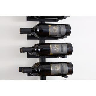 V Bar Floating Wine Rack - Single Spaced Label View Pegs