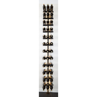 caption Triple Bottle Wide Cork Forward V Bar Floating Wine Rack (shown with optional LED lighting kit)