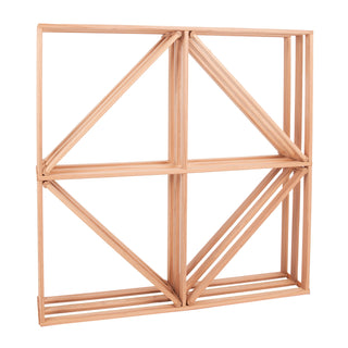 Vintage Keeper Diamond Bin Redwood Wine Rack Short wood racking for cork forward line display