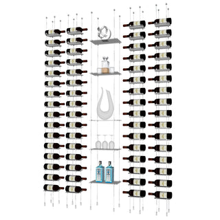 Floating Shelving in Wine Display