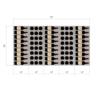 THE CORK AND LABEL MINI VINdustry Wine Wall