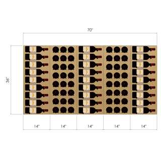 THE CORK AND LABEL MINI VINdustry Wine Wall