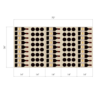 THE CORK AND LABEL MINI VINdustry Wine Wall