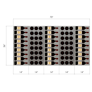 THE CORK AND LABEL MINI VINdustry Wine Wall