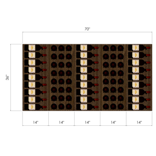 THE CORK AND LABEL MINI VINdustry Wine Wall