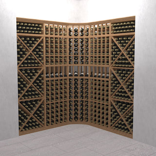 Precision Wood Wine Racks - The Curve - 7 Feet Tall