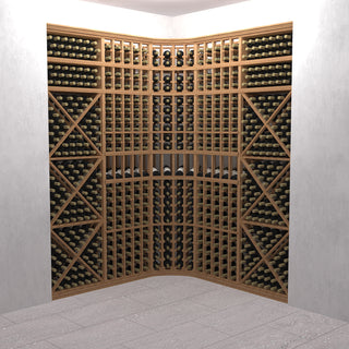 Precision Wood Wine Racks - The Curve - 8 Feet Tall