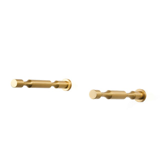 gold double deep vindustry wine pegs with drywall cover plates (included with drywall kit)
