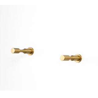 caption Gold Single Deep VINdustry Wine Pegs with Drywall Cover Plates (included with drywall kit)