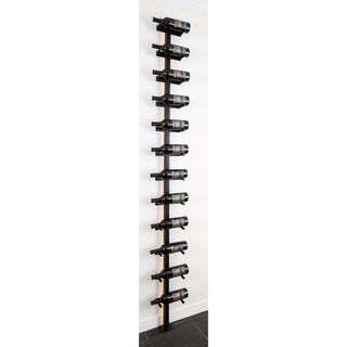 Caption Illuminated Loaded Floor-To-Ceiling Wine Rack With Label View Pegs