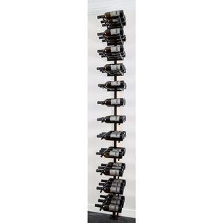 Caption Fully Loaded Wine Rack With Bottles And LED Light At Back Of Vertical Post