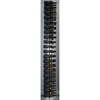 caption Triple bottle deep pegs with bottles in place - optional lighting included