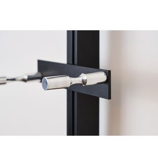 caption Polished aluminum pegs option