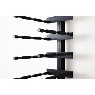 caption Close up of cross supports with triple bottle deep pegs