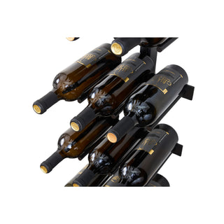 caption Close up of 3 Bottle Wide Cork Forward V Bar (no Lighting)