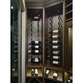 Black Wine Pegs in a Wine Cellar