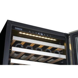 Interior Controls of Cavavin Wine Cabinet - Single Temperature Zone