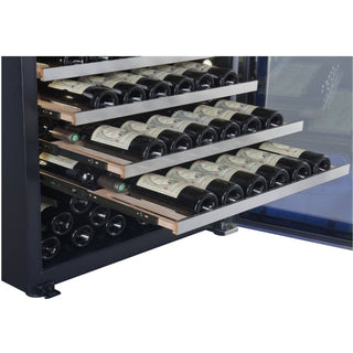 Full extensions shelves in Cavavin wine cabinet