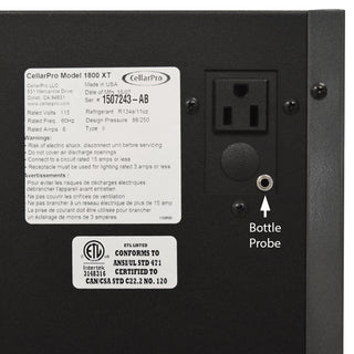 CellarPro 1800QTl-EC Cooling Unit Cooling System ETL Listing