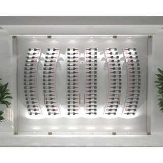 Combination of Rectangular and Curved Wine Panels with Pegs