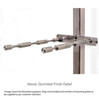 vino posts & plates floor to ceiling mounting system label view wine display and racking