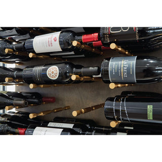 Gold Wine Pegs - 3 Bottles Deep