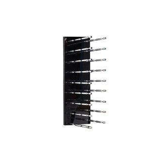 caption Black Panel with Triple Deep Polished Aluminum Pegs