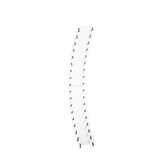 caption White panel and single deep matte black pegs