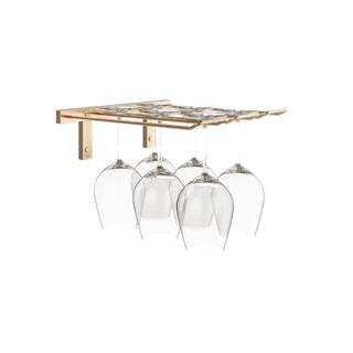 Vintage View WS-SR Wall Series Stemware Rack in Golden Bronze Luxe