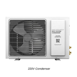 WhisperKOOL Platinum mini split ductless cooling system 220v condenser fan cellar cooling