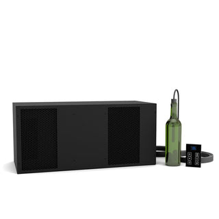 WhisperKOOL recessed ceiling mini split cooling system with bottle probe for wine cellar refrigeration and cooling