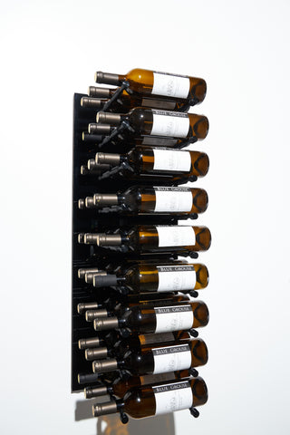 caption Black Panel with Triple Deep Black Anodized Pegs (discontinued peg finish, available while stock lasts)
