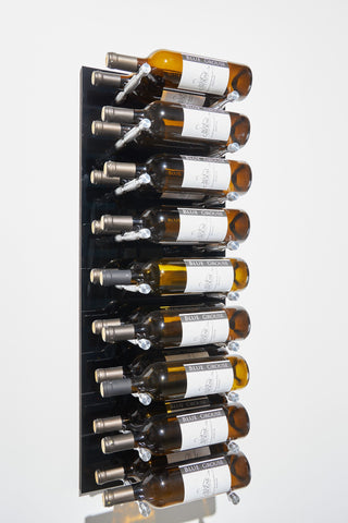 caption Black Panel with Double Deep Milled Aluminum Pegs (discontinued peg finish, available while stock lasts)