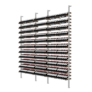 Millesime Showcase Wine Rack -108 bottle wide 9 Feet High  label forward wine racks