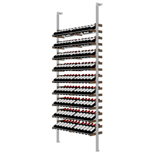 Millesime Showcase Wine Rack -41 bottle wide 8 Feet High label forward aluminum wine racks