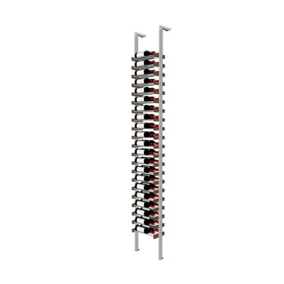Millesime Streamline Wine Rack -1 bottle wide 2 bottle deep  & 9 Feet High label forward wine rack