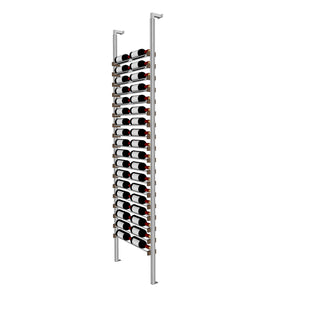 Millesime Streamline Wine Rack -2 bottle wide 1 bottle deep  & 8 Feet High label forward floor to ceiling wine rack