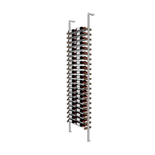 Millesime Streamline Wine Rack -2 bottle wide 2 bottle deep  & 9 Feet High label view wine racking