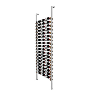 Millesime Streamline Wine Rack -3 bottle wide 1 bottle deep  & 8 Feet High label forward wine display