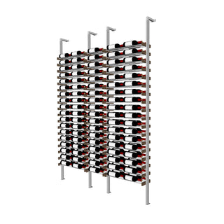 Millesime Streamline Wine Rack -5 bottle wide 2 bottle deep  & 8 Feet High floor to ceiling wine display