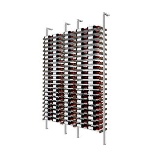 Millesime Streamline Wine Rack -5 bottle wide 3 bottle deep  & 9 Feet High floor to ceiling label forward wine racking