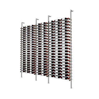 Millesime Streamline Wine Rack -8 bottle wide 2 bottle deep  & 9 Feet High label forward wine rack