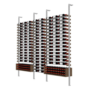 Millesime U Shelf Wine Rack -8 bottle wide 2 bottle deep  & 8 Feet High label view  wine racking