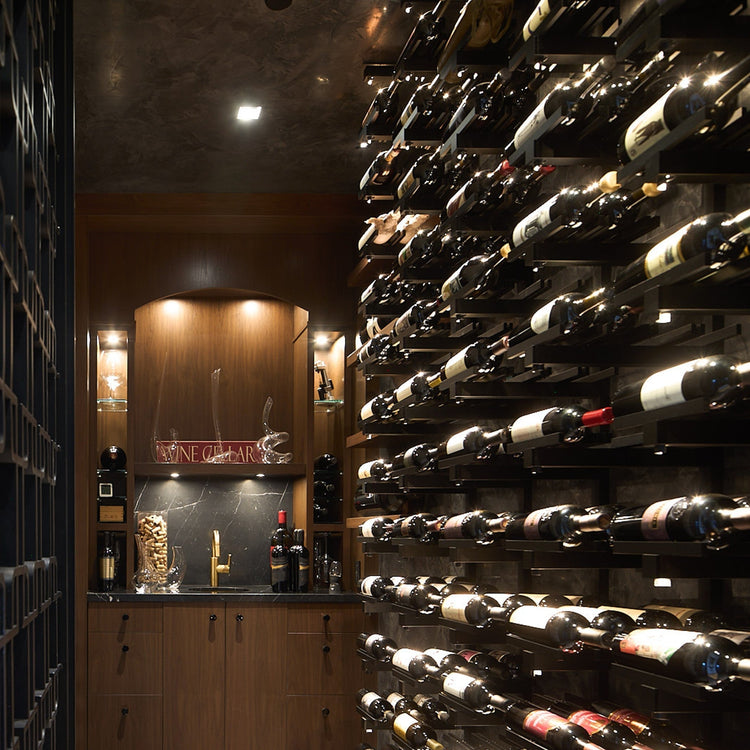 73. Wine Cellar Display Featuring MP Lighting Lumina Elite