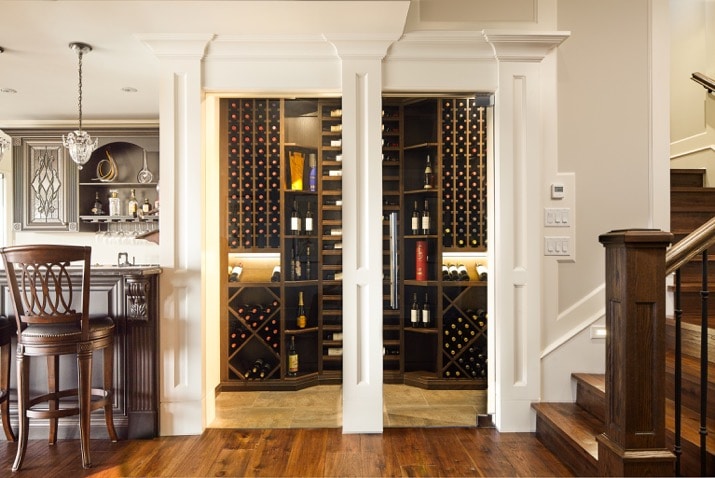 38. Custom Millwork Wine Cellar in West Vancouver – Blue Grouse Wine ...