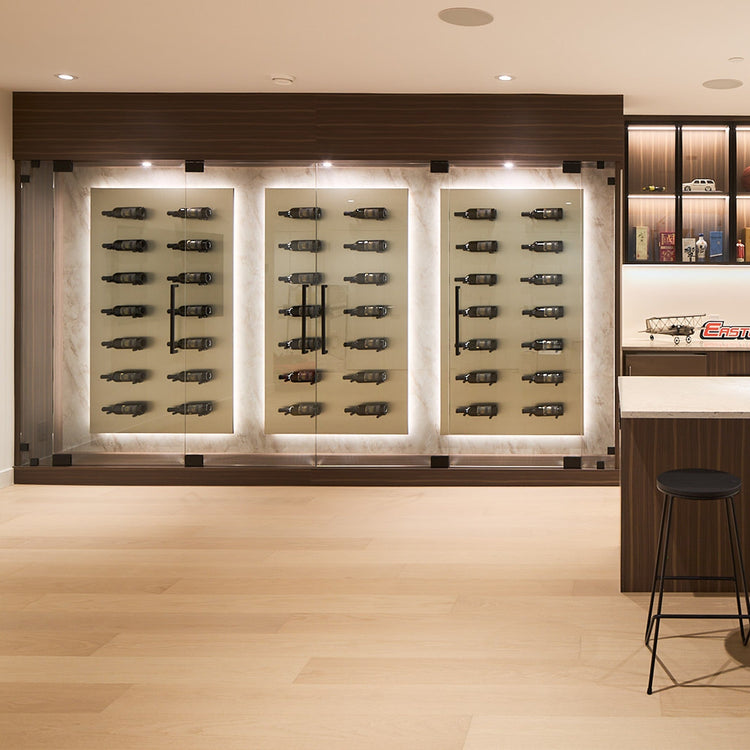 71. Bespoke Wine Wall with VINdustry Pegs