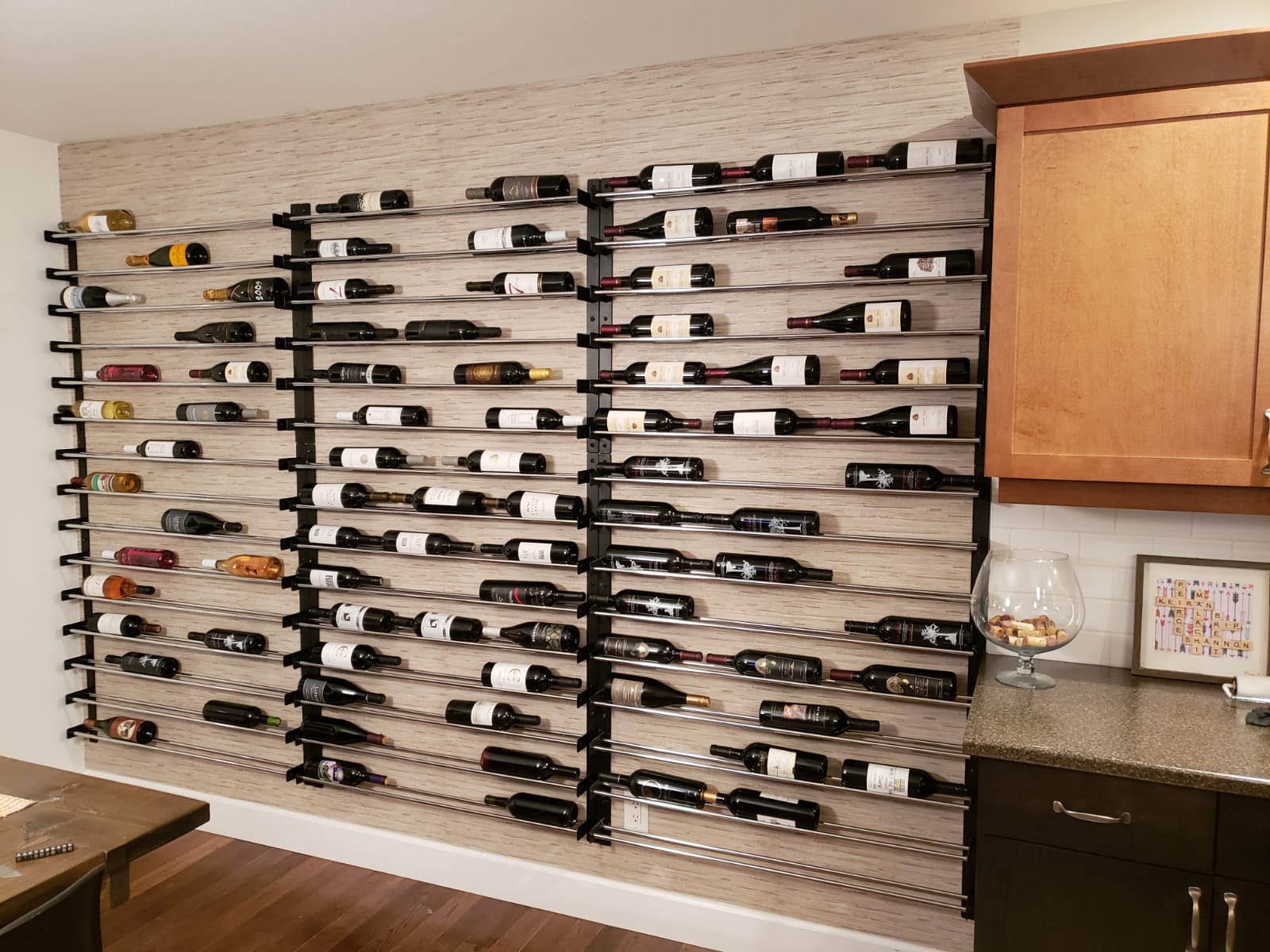Wine Rack Rails Evolution Wall Wine Racks – Blue Grouse Wine Cellars